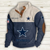 Men's Dallas Cowboys Vintage Stand Collar Sweatshirt