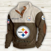 Men's Pittsburgh Steelers Vintage Stand Collar Sweatshirt