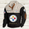 Men's Pittsburgh Steelers Vintage Stand Collar Sweatshirt