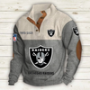 Men's Las Vegas Raiders Vintage Stand Collar Sweatshirt