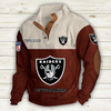 Men's Las Vegas Raiders Vintage Stand Collar Sweatshirt