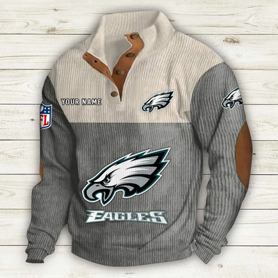 Men's Philadelphia Eagles Vintage Stand Collar Sweatshirt