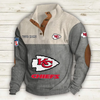 Men's Kansas City Chiefs Vintage Stand Collar Sweatshirt