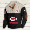 Men's Kansas City Chiefs Vintage Stand Collar Sweatshirt