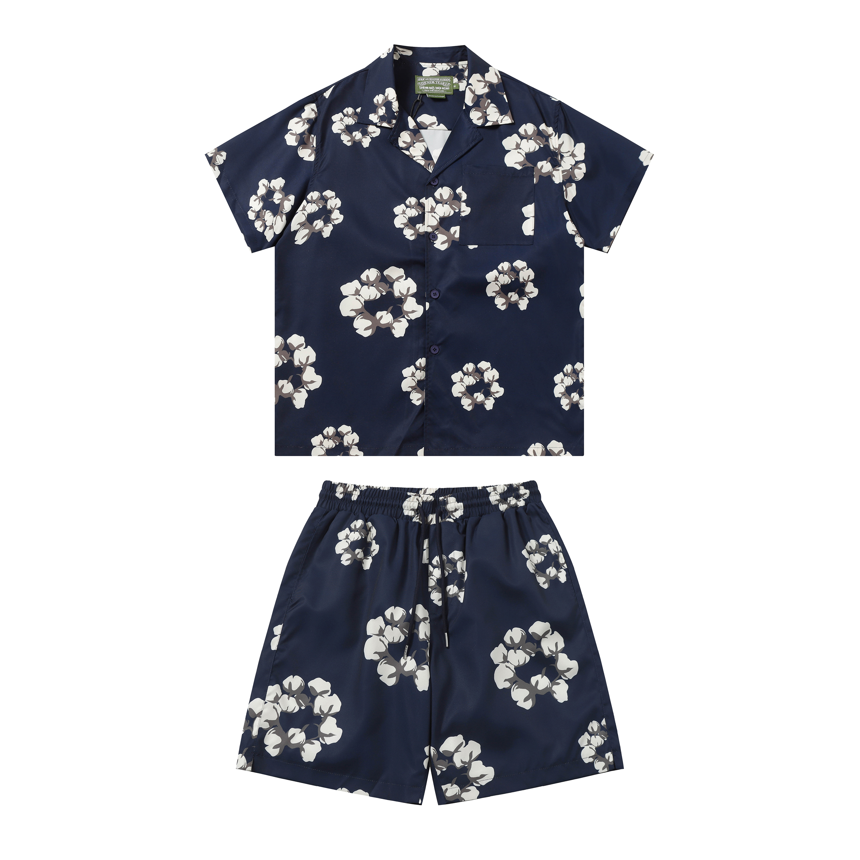 Garland Cotton Shirt + Shorts Set