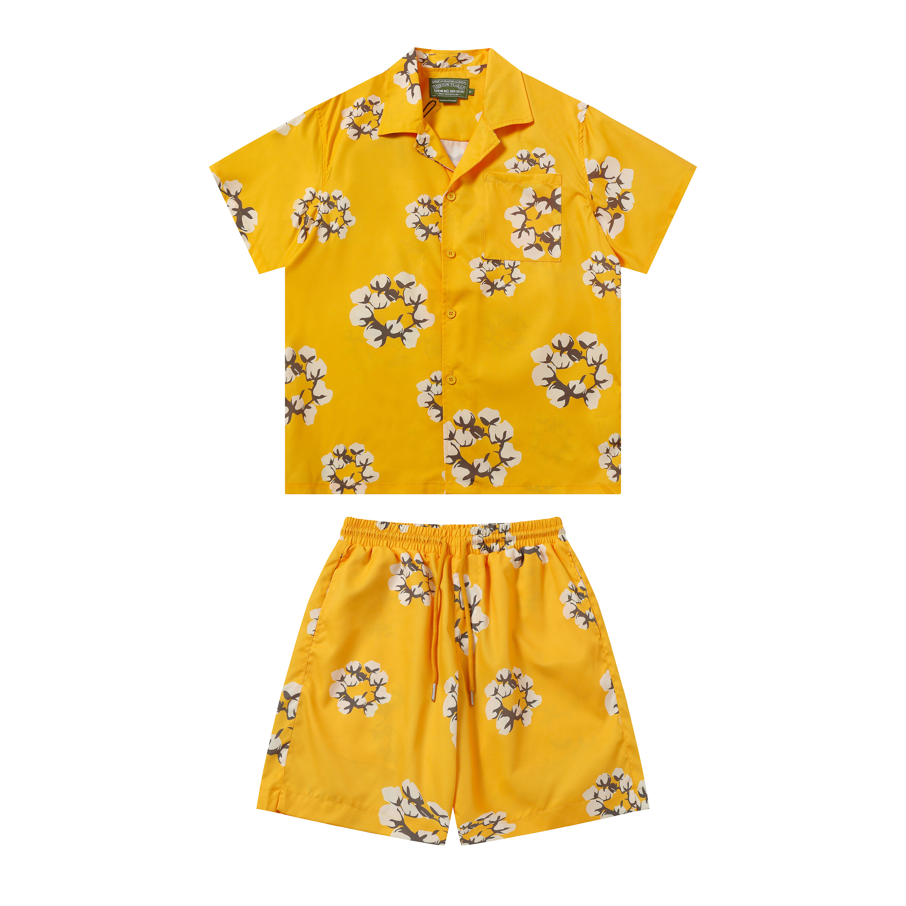 Garland Cotton Shirt + Shorts Set