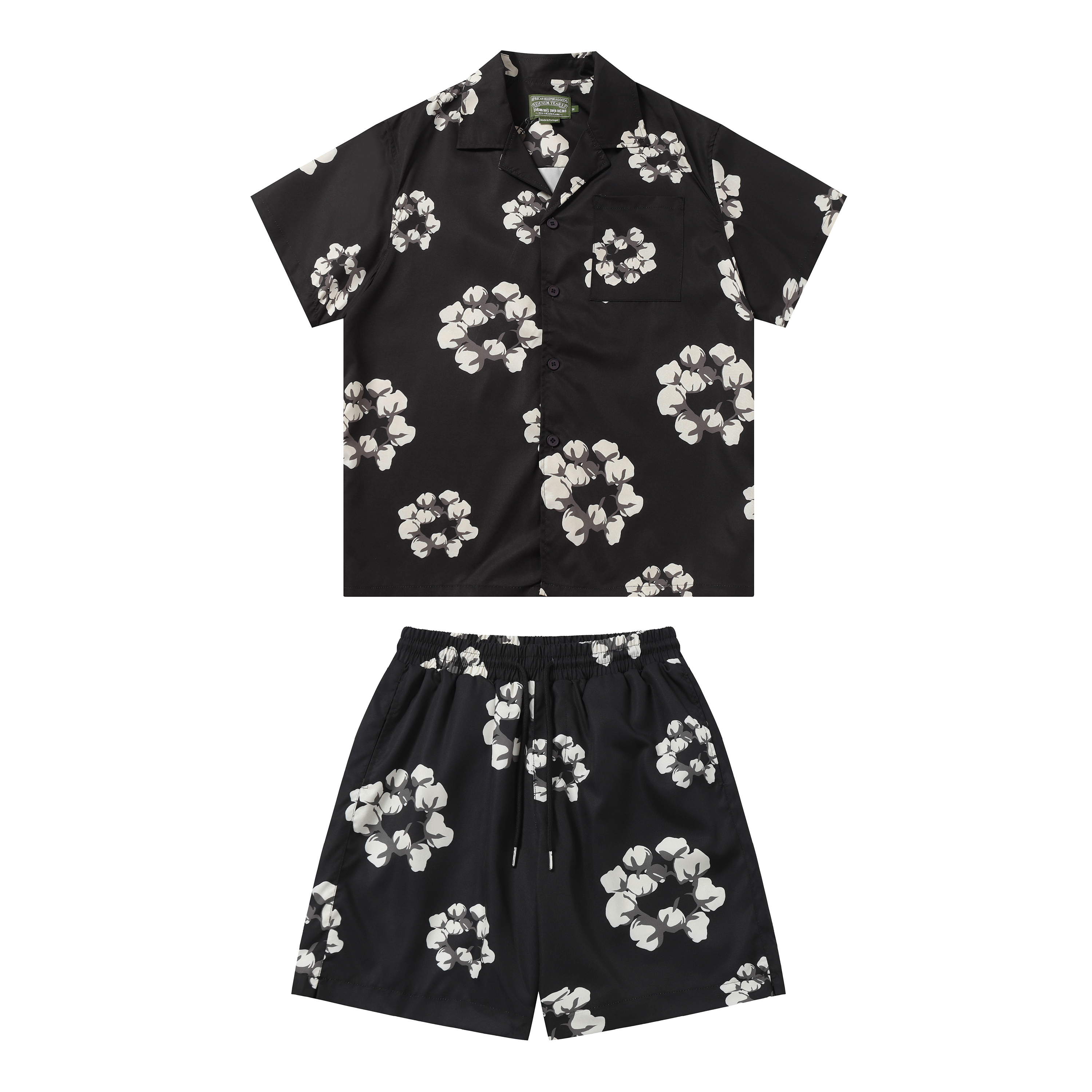 Garland Cotton Shirt + Shorts Set