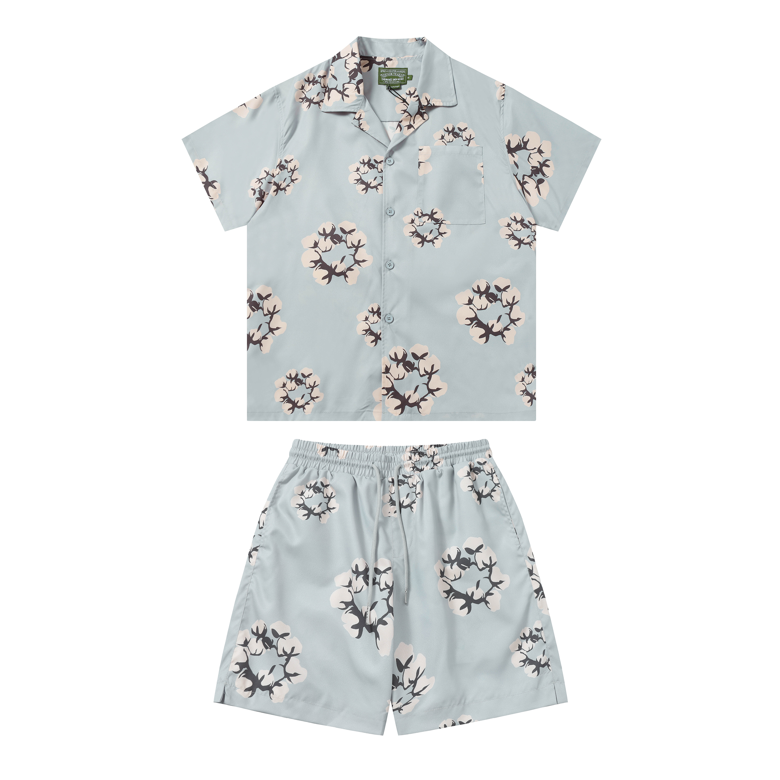 Garland Cotton Shirt + Shorts Set