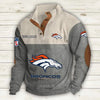 Men's Denver Broncos Vintage Stand Collar Sweatshirt