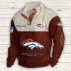 Men's Denver Broncos Vintage Stand Collar Sweatshirt