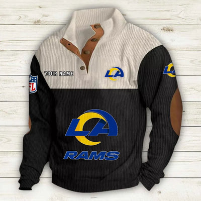 Men's Los Angeles Rams Vintage Stand Collar Sweatshirt