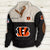 Men's Cincinnati Bengals Vintage Stand Collar Sweatshirt