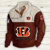 Men's Cincinnati Bengals Vintage Stand Collar Sweatshirt