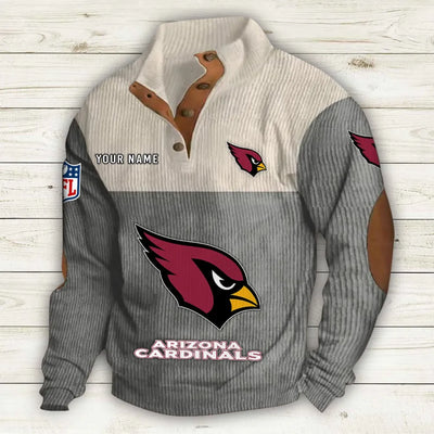 Men's Arizona Cardinals Vintage Stand Collar Sweatshirt