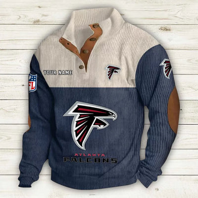 Men's Atlanta Falcons Vintage Stand Collar Sweatshirt