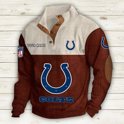 Men's Indianapolis Colts Vintage Stand Collar Sweatshirt