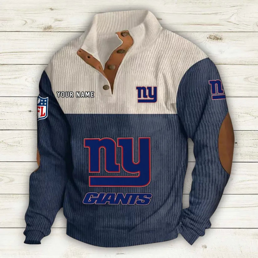 Men's New York Giants Vintage Stand Collar Sweatshirt