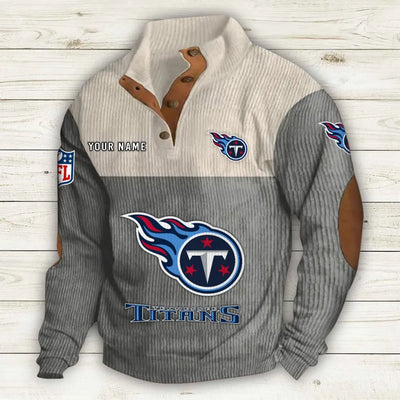 Men's Tennessee Titans Vintage Stand Collar Sweatshirt