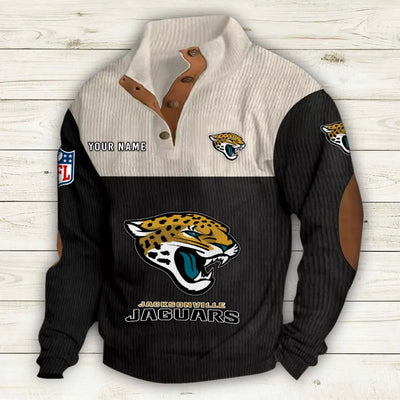 Men's Jacksonville Jaguars Vintage Stand Collar Sweatshirt