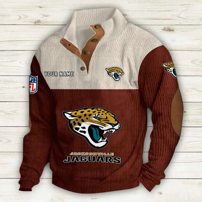 Men's Jacksonville Jaguars Vintage Stand Collar Sweatshirt