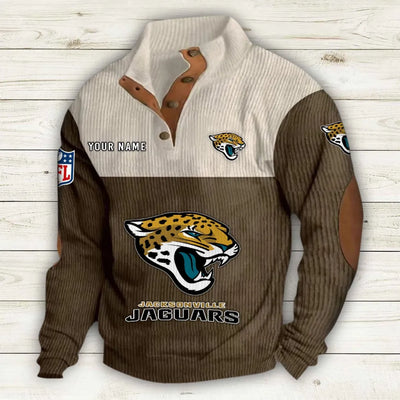 Men's Jacksonville Jaguars Vintage Stand Collar Sweatshirt