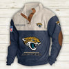 Men's Jacksonville Jaguars Vintage Stand Collar Sweatshirt